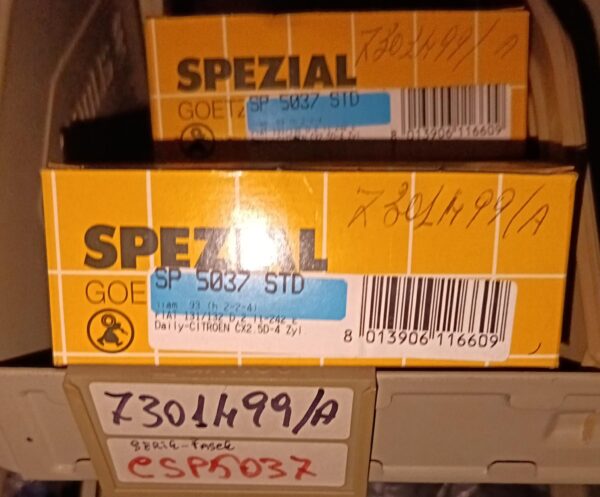 Serie anelli pistone SPEZIAL SP 5037 STD adatti a FIAT 131, 132